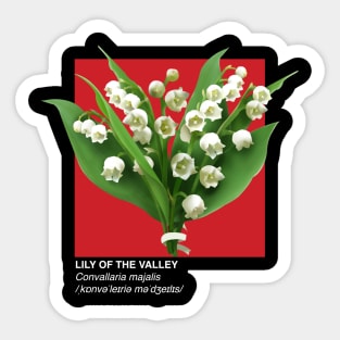 Lily Of The Valley - Plants Botanical Info Sticker